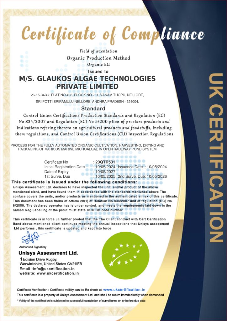 EU Organic certificate